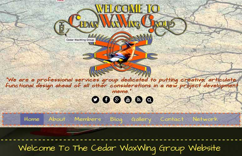 The Cedar Waxwing Group Website