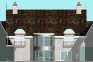 Pyles Scheme 2 - Longitudinal Section Through Courtyard